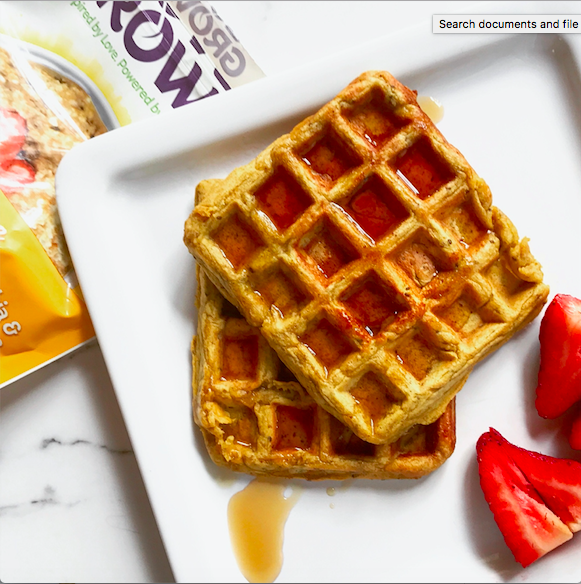 Sweet Potato Protein Waffles