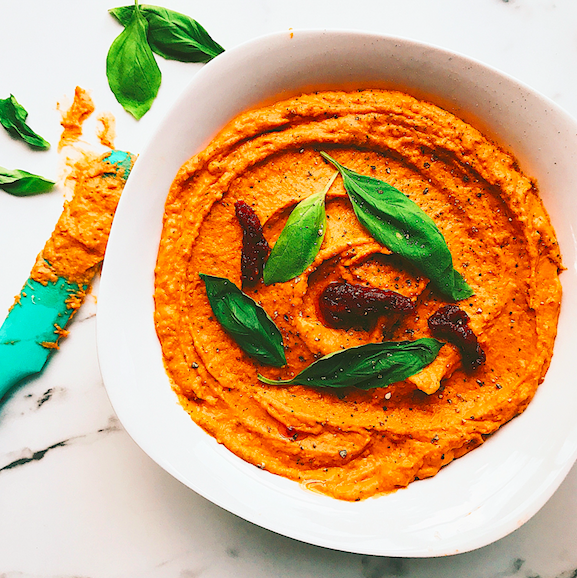Sun Dried Tomato Basil Bean Dip