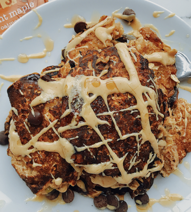 Flourless Maple Oat Pancakes