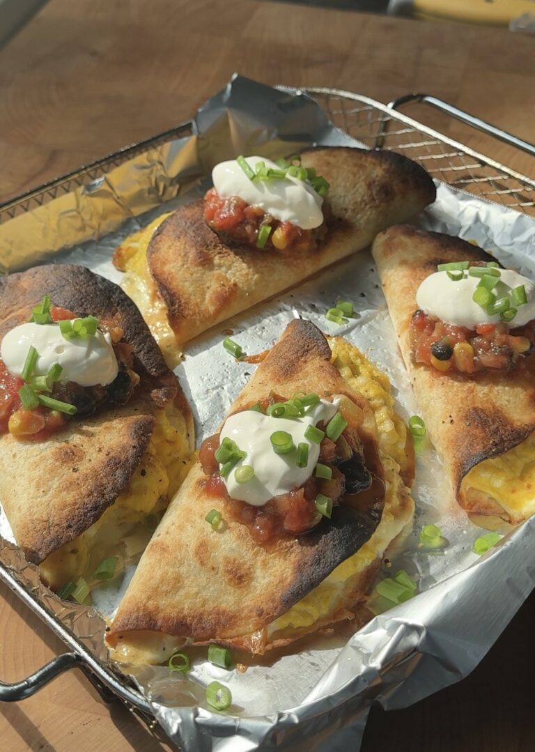 High Protein Baked Breakfast Tacos