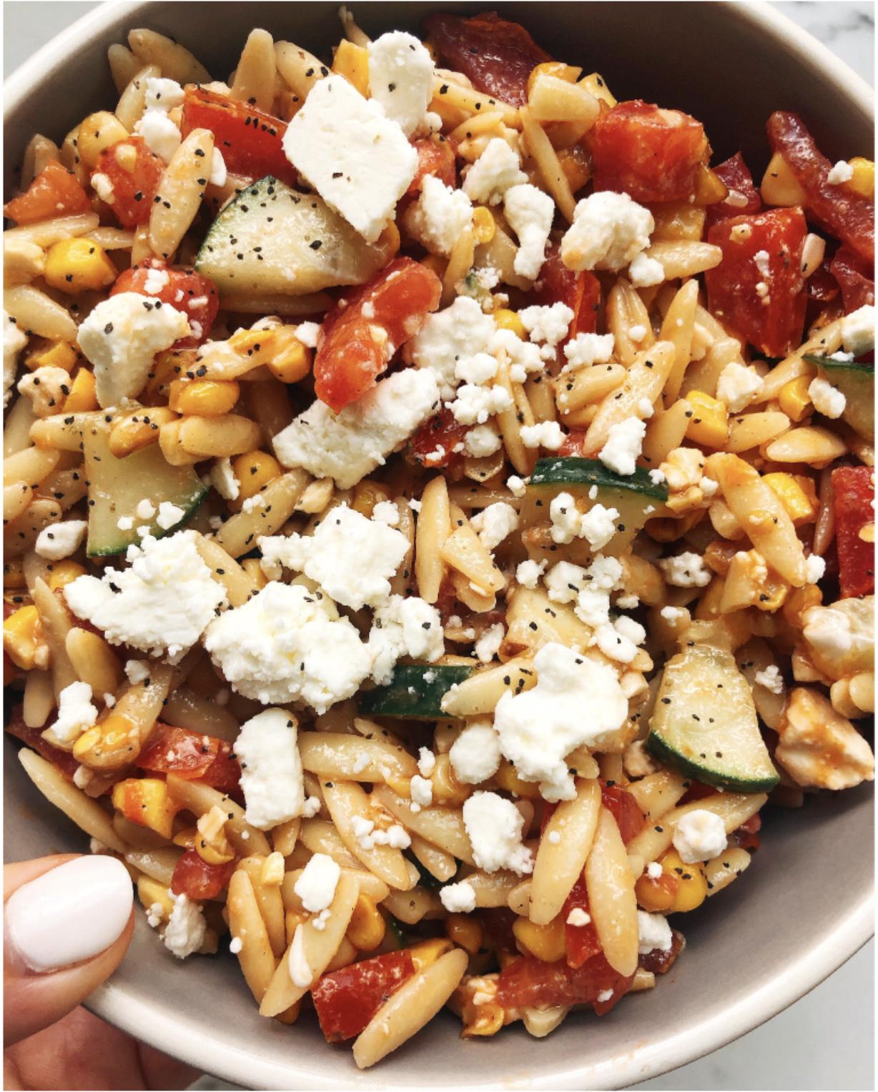 Charred Corn Orzo Pasta Salad Charred Corn Orzo Pasta Salad
