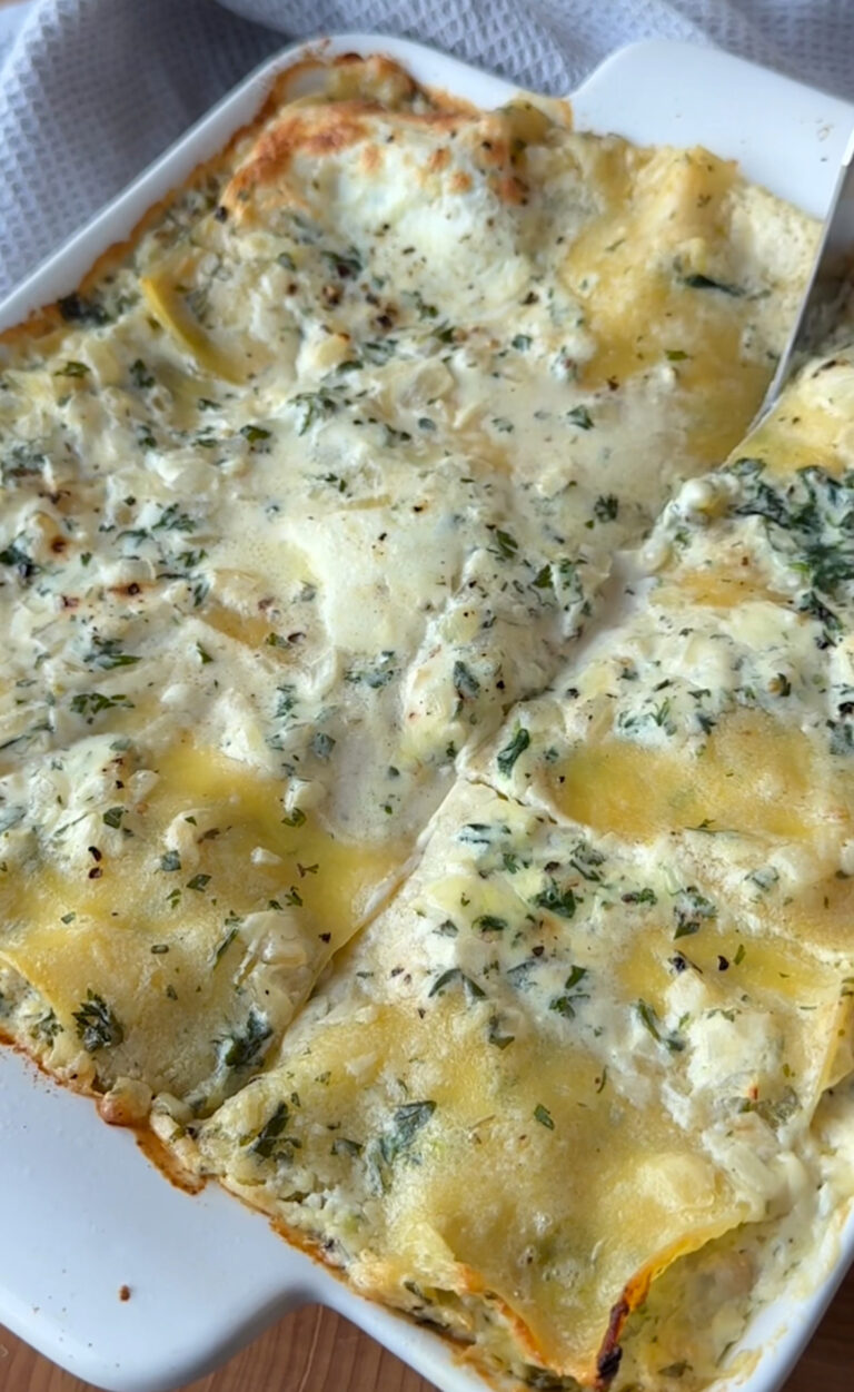 Creamy White Chicken Lasagna