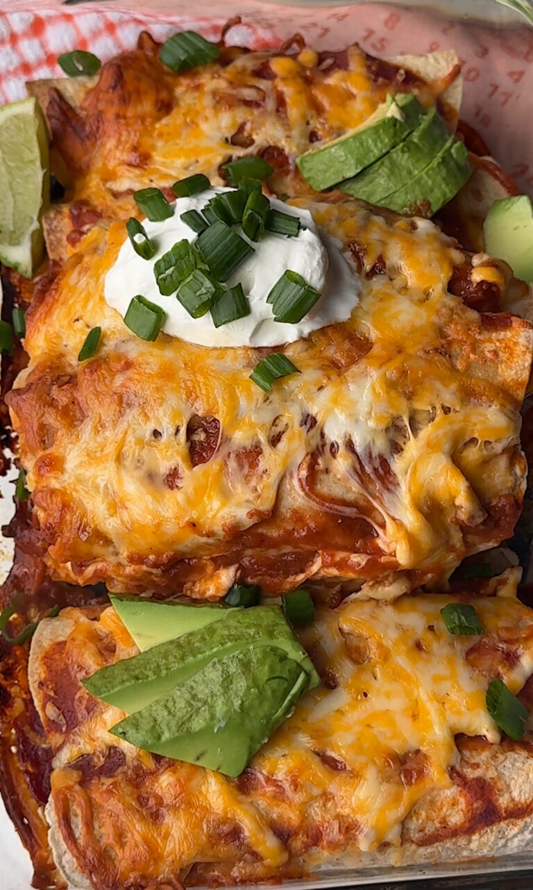 Shredded Chicken and Black Bean Enchiladas