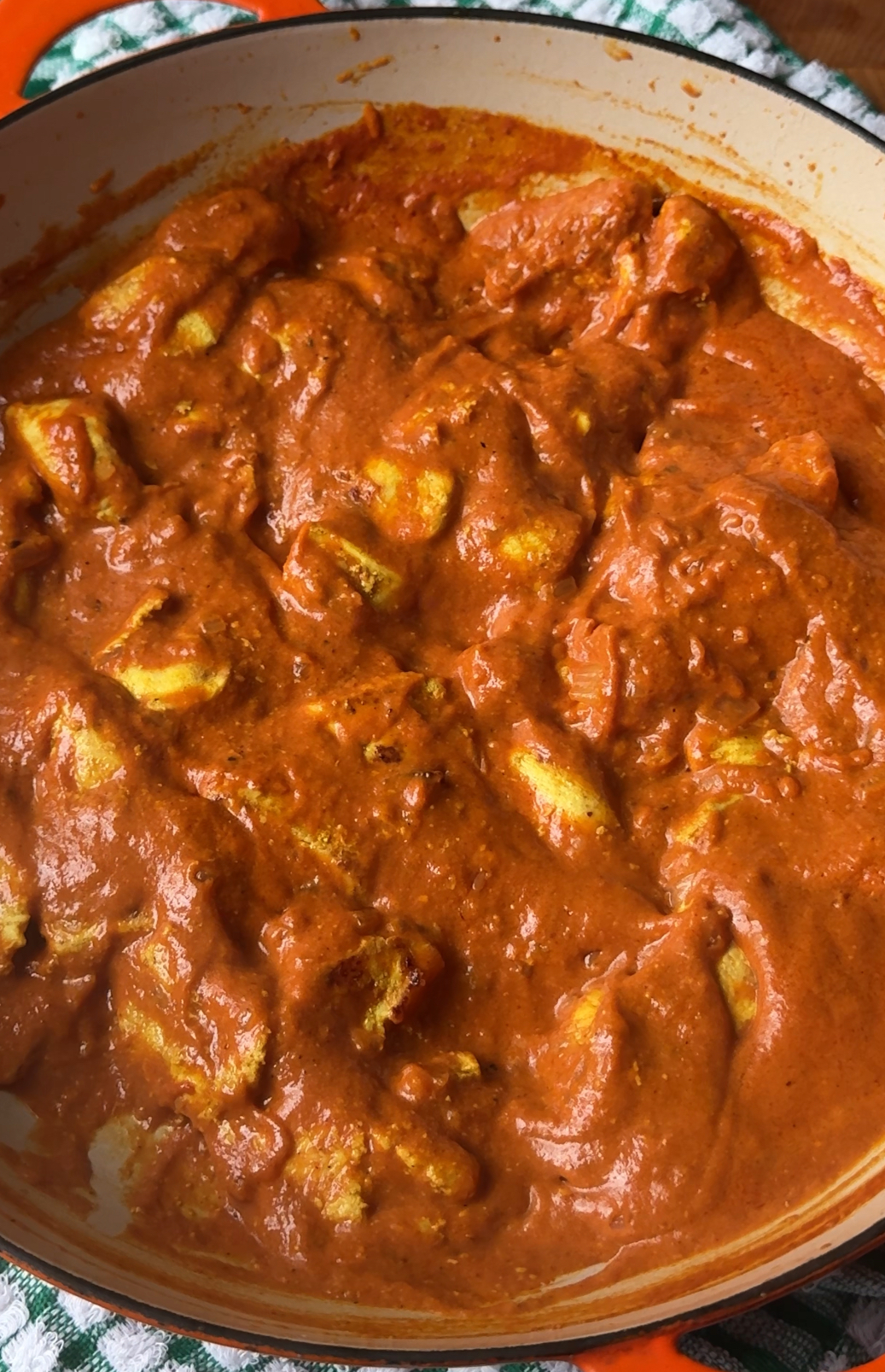 chicken masala in a pan