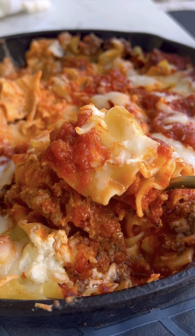 Cast Iron Skillet Lasagna