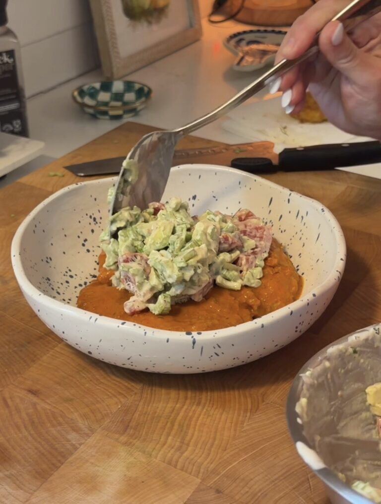 Buffalo Chicken Cutlets with Creamy Celery Tomato Slaw
